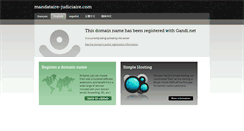 Desktop Screenshot of mandataire-judiciaire.com